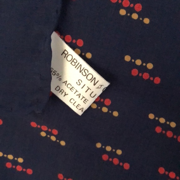 VTG Robinson Golluber Classy Square Scarf Blue - Picture 4 of 10